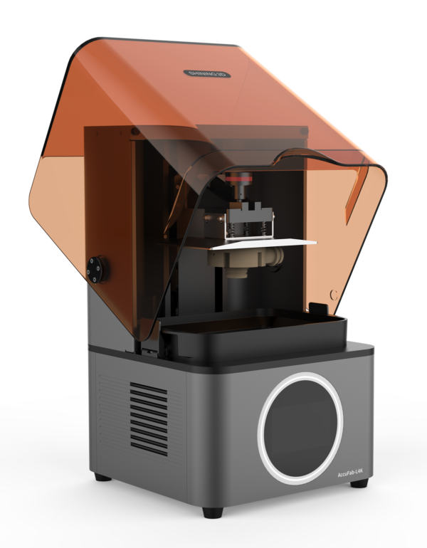 Advanced AccuFab-L4K 3D printer designed specifically for dental labs, offering precise dental restoration manufacturing with cutting-edge technology