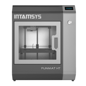 Cutting-edge FUNMAT HT Intamsys 3D Printer in action, crafting intricate prototypes with precision and efficiency, showcasing advanced technology in additive manufacturing