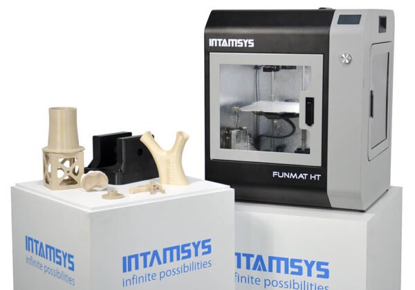 Innovative FUNMAT HT Intamsys 3D Printer creating custom medical devices with biomedical-grade materials