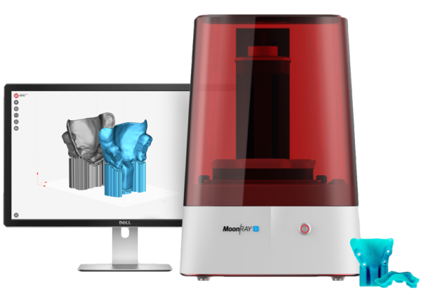 MoonRay D DLP Dental 3D Printer crafting dental prototypes with accuracy