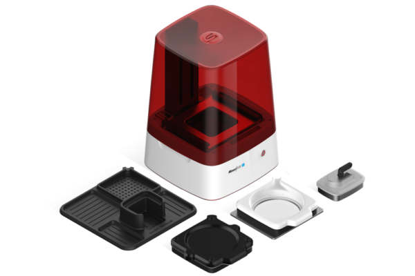 MoonRay D DLP Dental 3D Printer at work, shaping custom dental appliances