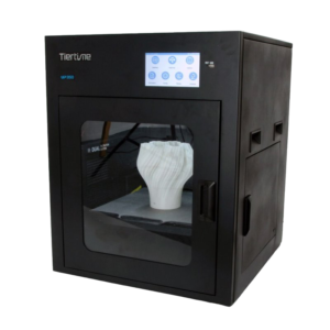 Tiertime UP350D in action, dual extrusion printing a colorful vase with precision