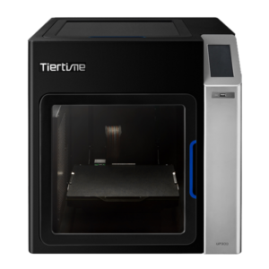 A front view of the Tiertime UP300 3D Printer fabricating medical prototypes for innovative healthcare solutions