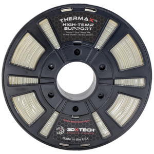 3DXTech's THERMAX HTS 1.75mm 500g filament, engineered for high temperatures. Ideal for robust support structures in demanding 3D printing projects