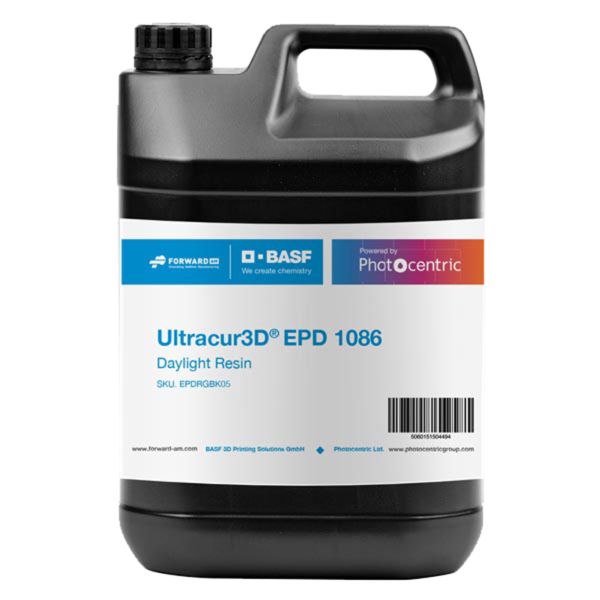 High-performance BASF Resin, Ultracur3D EPD 1086, offers precision in 3D printing. Ideal for daylight curing, delivering exceptional results in a convenient 5kg package.