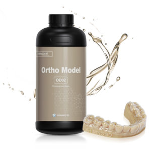 Brown resin orthodontics model, OD02, by Shining 3D radiates precision and detail, perfect for dental applications with its captivating realism