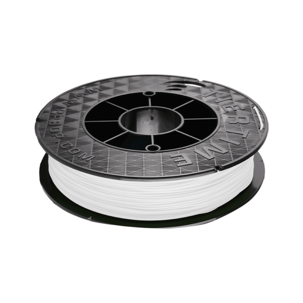 Tiertime PLA Filament, 1.75mm, 500g spool, color: white. Ideal for 3D printing with smooth, high-quality finish. Compatible with most FDM printers.