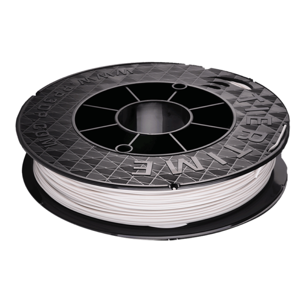 Grey Tiertime PLA Filament, 1.75mm diameter, 2kg spool. Ideal for 3D printing projects, ensuring reliable and high-quality results. Compatible with most printers.