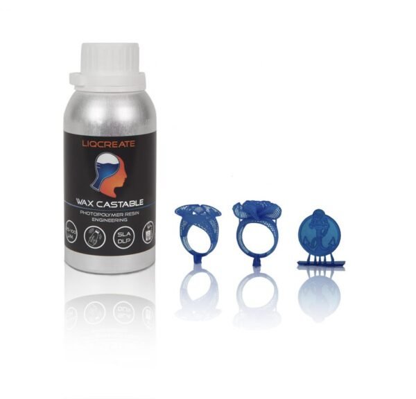 Experience the cutting-edge Liqcreate 3D Resin Wax Castable blend, meticulously crafted for flawless casting, guaranteeing exact duplication of even the most intricate mold details